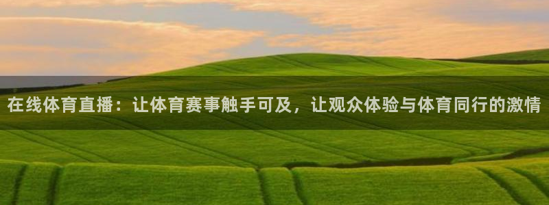 在线体育直播：让体育赛事触手可及，让观众体验与体育同行的激情